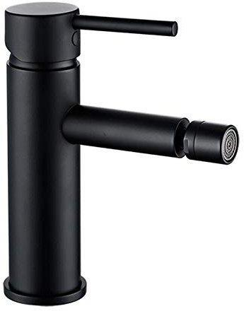 Linyuan Miscelatore per bidet Rubinetto rotondo nero opaco Aeratore regolabile Pulizia anale Rubinetti del bagno Rubinetto piccolo foro pulito monoforo