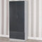 URBNLIVING Tall Wooden 2 Door Wardrobe With 2 Drawers Bedroom Storage Hanging Bar Clothes (Grey Carcass + Black Drawers)