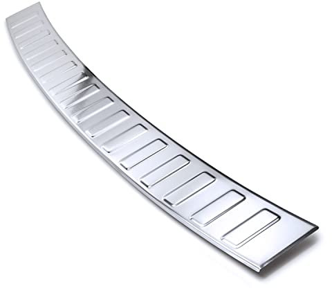 tuning-art BL995 Ladekantenschutz mit Abkantung passend für Ford Focus 4 Kombi 2018-05/2025, Farbe:Silber