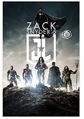 LINYUYI Justice League Poster Cover Leinwand Poster Schlafzimmer Dekor Sport Landschaft Büro Zimmer Dekor Geschenk Rahmen:30 × 45 cm