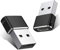 (2 Pack) USB C to USB A Adapter, Type C to USB A Cable Converter for iPhone 16e 16 15 14 Pro 11 12 13 Pro Max, Samsung S25 S24 S23 S22 S21 S20 Plus Ultra, Google Pixel 9 8 7 6 5 4 3 3A 2 (Black)