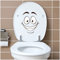 Deko Aufkleber WC Deckel Toilettendeckel Bad Badezimmer Klo Funsticker Toilettensitz Klodeckel lustiger Spruch selbstklebend (R173-09 Gesicht lachend)