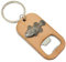 Clown Fish Keyring Bottle Opener Wooden Stainless Steel Key Chain Gift 471