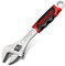 WISEUP Llave Inglesa ajustable de 2 en 1, llaves inglesas de horquilla rodante de grado industrial forjada CR - v, llave inglesa gran apertura de 12 (300mm) con mango antideslizante