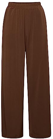 ICHI IHLIMA PA Damen Culotte Hose Stoffhose mit Stretch, Größe:2XL, Farbe:Chestnut (191118)