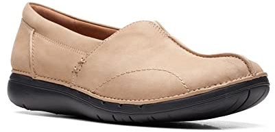 Clarks Women's Un Loop Stride Loafers, Nougat, 3.5 UK