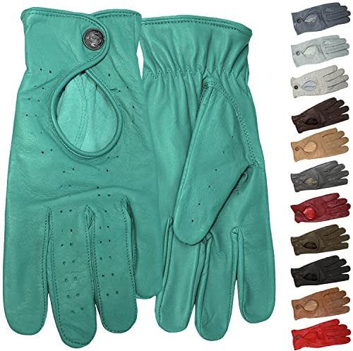 German Wear Unisex Damen & Herren Autofahrer-Handschuhe Autofahrerhandschuhe Lederhandschuhe Autohandschuhe