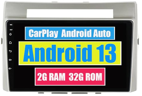RoverOne Auto Stereo für Toyota Corolla Verso AR10 2004 2005 2006 2007 2008 2009 mit Android Multimedia-Player Navigation Radio Stereo Touchscreen Bluetooth WiFi USB CarPlay