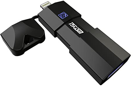 TEKISM MFi Certified 128GB Photo Stick for iPhone Flash Drive,USB Memory Stick Thumb Drives High Speed USB Stick External Storage Compatible with iPhone/iPad/iPod/PC
