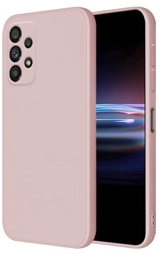 HONLEN Hülle für Samsung Galaxy A72 / Galaxy A72 5G Schutzhülle Case, (6.7 Inches) Liquid TPU Silicone Handyhülle mit Fallschutz Silikon Cover Sandpulver