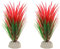 VOCOSTE 2 Pcs Aquarium Plants, Artificial Fish Tank Plant, Red