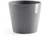 Ecopots Blumentopf Amsterdam Hell Grau - Durchmesser Ø 40 cm rund groß - Pflanzentopf aus Recycling Kunststoff - Übertopf modern für Indoor und Outdoor