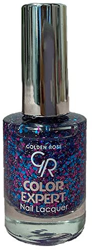 Vernis à Ongles Paillette Color Expert - 613 Bleu Et Violet - Golden Rose - Vernis à Ongles - Violet 10,2 Ml
