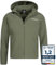 Kirkjubøur® Hestur Herren SOFTSHELLjacke 10.000 mm Wassersäule mit Kapuze und Fleecefutter, atmungsaktiv und wasserabweisend mit Stehkragen, Outdoor (as3, alpha, x_s, regular, regular, Grün)