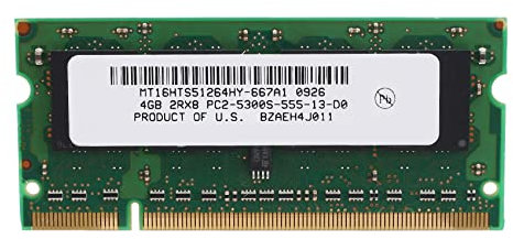 BYCUFF 4 GB di RAM DDR2 per Computer Portatile 667 MHz PC2 5300 SODIMM 2RX8 200 Pin per Memoria Del Computer Portatile Intel AMD