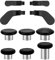 Ceozon Replacement Thumb Grips Back Paddles 10 in 1 Metal Stainless Steel Trigger Locks Thumbsticks Buttons Parts Repair Accessories for Xbox One Elite Controller Series 2 Xbox One Elite (Black)