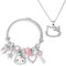 Guidre Katzen Armband, Mädchen Armbänder, Katzen Anhänger Halskette, Kinder Kette, Cartoon Armband, Personalisierte, Geschenk für Mädchen und Kinder