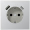 Steckdose mit USB-AC LS Farbe Aluminium (Referenz: Jung AL1520-15CA)