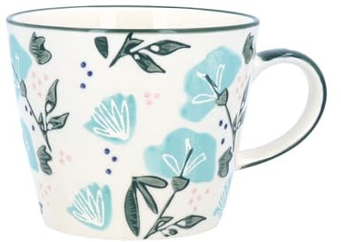 Gisela Graham Blue Sweetpea Stoneware Mug