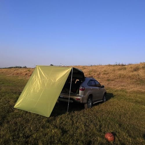Auto-Markise, Sonnenschutz für Camping, Outdoor, Camping, Auto, Heckklappe, Schattenzelt, Autopavillon, großes Auto-Heckzelt, SUV-Markise für Sonnenschutz, 4,4 x 2 m (Armeegrün)