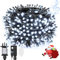 NEXVIN Outdoor Christmas Tree Lights, 25M 200 LED Plug in Fairy Lights with Christmas Music, Motion Sensor Decorations for Indoor Garden Wedding Party White