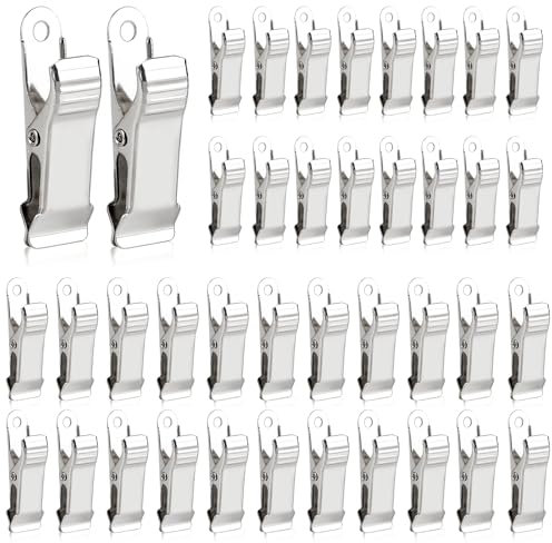40 Pièces Clip Anti-buse en Métal, 1,3cm de Large Mini Pince à Ressort, Mini Clip Métallique Antidérapant, Mini Pince Crocodile Argent pour L'artisanat, Photo, Rideau, Vêtements