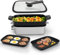 AEWHALE Griglia Elettrica Multifunzionale 3-in-1,1500W Griglia Elettrica a Fondo Piatto e Padella Profonda, Rivestimento Multifunzionale Antiaderente, Utilizzato per barbecue, cottura a vapore