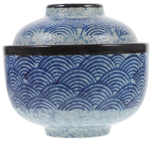 Alipis Large Miso Soup Bowl Set Ramen Bowl Large Microwave Safe Soup Mug Lid for Daily Use