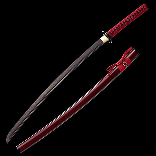 Rosewood Katana, handgefertigtes Samurai-Schwert aus Holz mit Scheide, 103 cm Bokken zur Präsentation, Cosplay-Sammlung und Kendo-Training