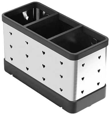 VONCYKI Küchen-Besteck-Aufbewahrungsregal, Abtropfgestell, Geschirrhalter, Essstäbchen, Löffel, Gabel, Aufbewahrungsbox, Regal, Essstäbchen, Käfig, platzsparend, Stil B