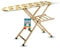 Asse da Stiro in Legno di Faggio 100%, Tavola da Stiro Regolabile e Pieghevole, Salvaspazio, Dimensioni 35x141,5x92h, Leggera e Resistente (NATURALE)