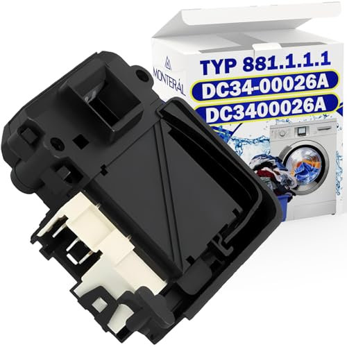 Door Lock Washing Machine 3 Contacts Type 881.1.1.1 with Original Code DC34-00026A DC3400026A for Samsung - Warranty 10 Years - MONTERAL