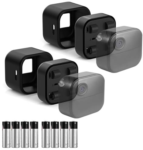 Runpower Battery Extension Pack for Blink Outdoor 4 Camera - 4-Year Battery Life, Includes 4 Batteries & Waterproof Silicone Cover, Accessory for Blink Outdoor 4 Smart Security Camera (2)