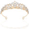 Krone Prinzessin Mädchen Braut Hochzeit Tiara Kristall Diadem Crown Geburtstag Haarschmuck Strass Stirnband für Hochzeiten Abschlussbälle Festumzüge Partys Valentinstag Halloween Weihnachten