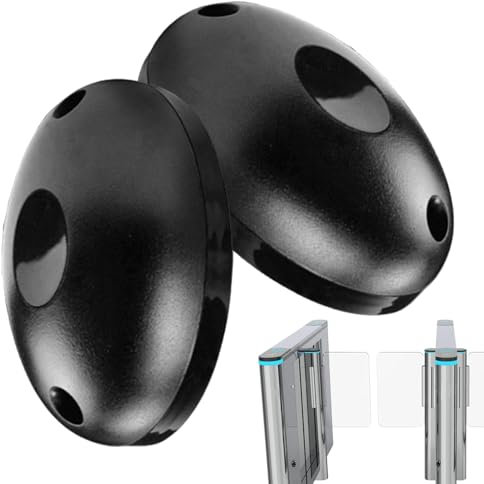 Gate Sensor System, 12 V IR Beam, wasserdichtes Design, Bewegungsmelder, Anti-Sturdy Konstruktion, (1 Paar, Schwarz), perfekt für Sicherheitstüren und Türen