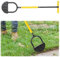 Bordatrice da Prato, 38 inch Tagliabordi da Giardino, Tagliabordi Giardino, Tagliaerba Manuale in Acciaio Inox con Manico a T, per Bordi a Manico Lungo per Erba (A Forma di V + seghettato)