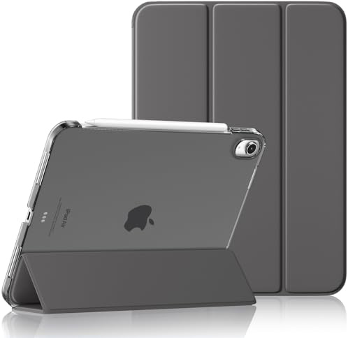 Maledan Hülle für iPad Air 11 Zoll (M4 2026/M3 2025/M2 2024) & 10,9 | iPad Air 5./4. Gen. (2022/2020) Schutzhülle, Ultraleicht, Auto Schlafen/Wachen, Matte PC-Rückseite, Raumgrau