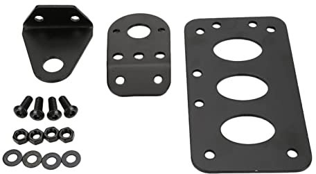 Motorbike License Plate Bracket Licence Plate Side Mount Motorbike Brake Tail Light License Plate Bracket Side Mount Bracket LED Brake Tail Light Holder Metal Made- Suitable