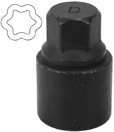 D-Wheel Locking Nut Removal Tool, Special Steel Wheel Anti Theft Lug Nut Key for Dismantling & Installing Anti Theft Lug Removal Tool Socket Remover Hand Repair Tools