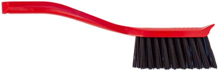 Gorilla Brush Heavy Duty Bristles Long Handled with Scraper Multi Purpose Red Hand Brush for Stable Yard Garden and Building Site