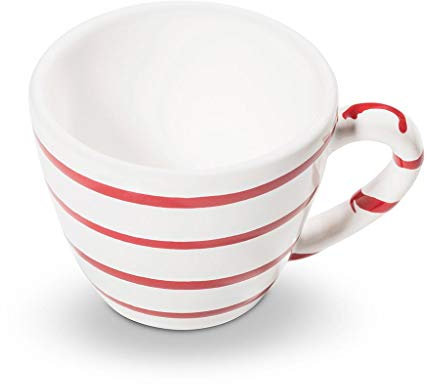 GMUNDNER KERAMIK Tasse à Espresso | Capacité : 0.06 Litre | Flammes en Rouge | Vaisselle, fabriquée à la Main en Autriche