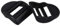 BQLZR Schwarz 20mm Kunststoff Gebogene Gurteinsteller Schnalle Strichleiter Spannschloss Klipp Tasche Rucksack Befestiger Packung mit 20