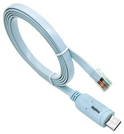 Amazing She Cisco Console Cable USB to RJ45 Cable FTDI for Windows 8, 7, Vista,MAC, Linux RS232 6 Ft (Blue)