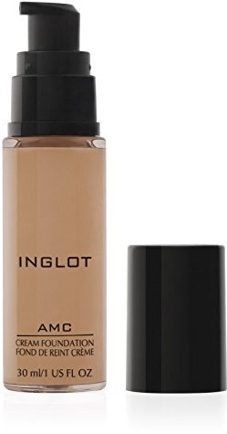 Inglot AMC Cream Foundation, Unterlage mit Natürlicher Deckkraft, Highlighter-Formel für Einen Strahlenden Teint, Enthält Vitamin E, Vegan, 30 ml : LW600
