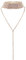 Elegant Rose - Collana choker girocollo con strass, con ciondolo, regolabile, da donna, Lega, colore: Gold, cod. hf0227
