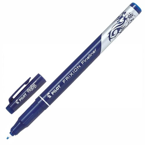 Pilot Fineliner FRIXION blau - Polyacetat-Spitze 1,3 mm - Radierbar durch Reibung - Ergonomischer Griff - Schulen & Freizeit