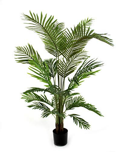 DARO DEKO Kunst-Pflanze Areca-Palme im schwarzen Topf 150cm