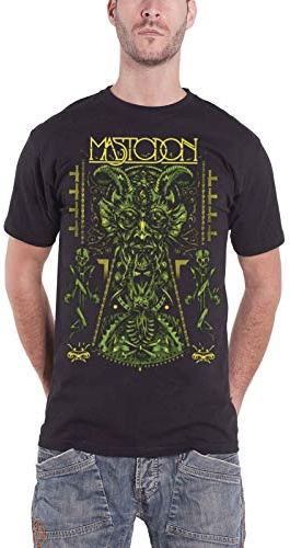 Mastodon T Shirt Devil On Schwarz Band Logo Leviathan offiziell Herren