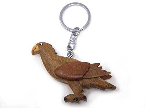 Schlüsselanhänger aus Holz - Steinadler
