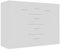 pedkit Sideboard Beistellschrank Küchenschrank mit 4 Schubladen und 2 Türen Kommode Standschrank Highboard Wohnzimmerschrank für Küche Esszimmer Wohnzimmer Weiß 88 x 30 x 65 cm Spanplatte